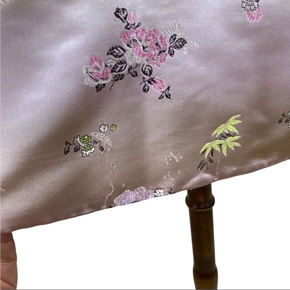 Asian inspired floral reversible coat pink - Picture 8 of 10